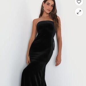 Elegant Black Strapless Dress